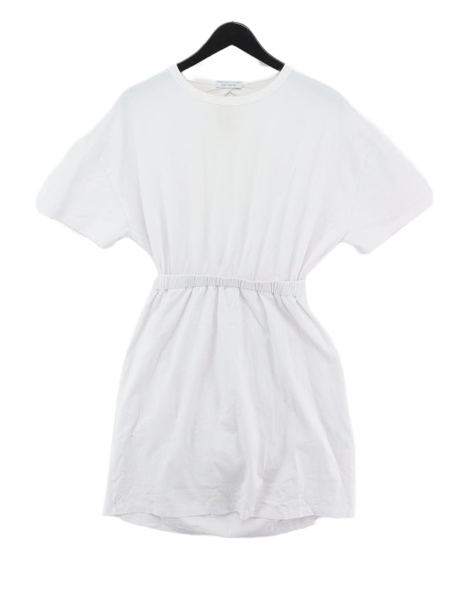 Ninety Percent Women's Mini Dress M White Cotton with Elastane