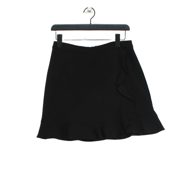 Oasis Women's Mini Skirt UK 10 Black Polyester with Elastane