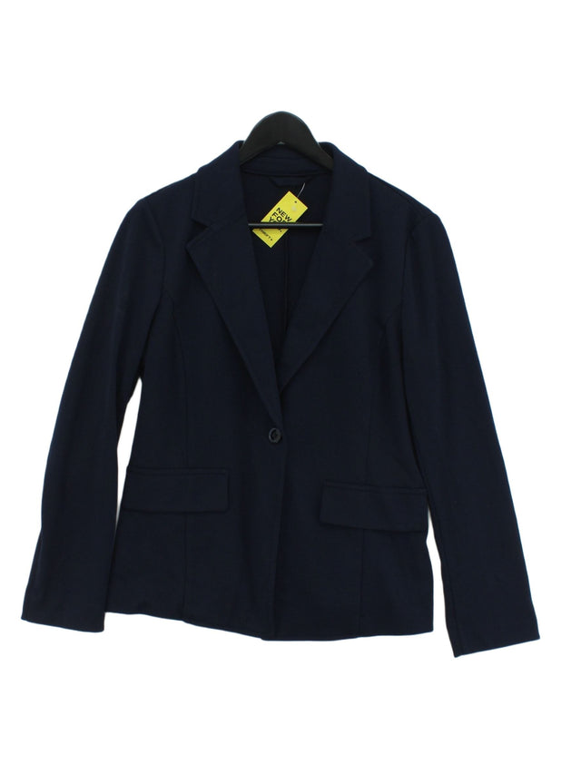 United Colors Of Benetton Women's Blazer Chest: 39 in Blue 100% Other