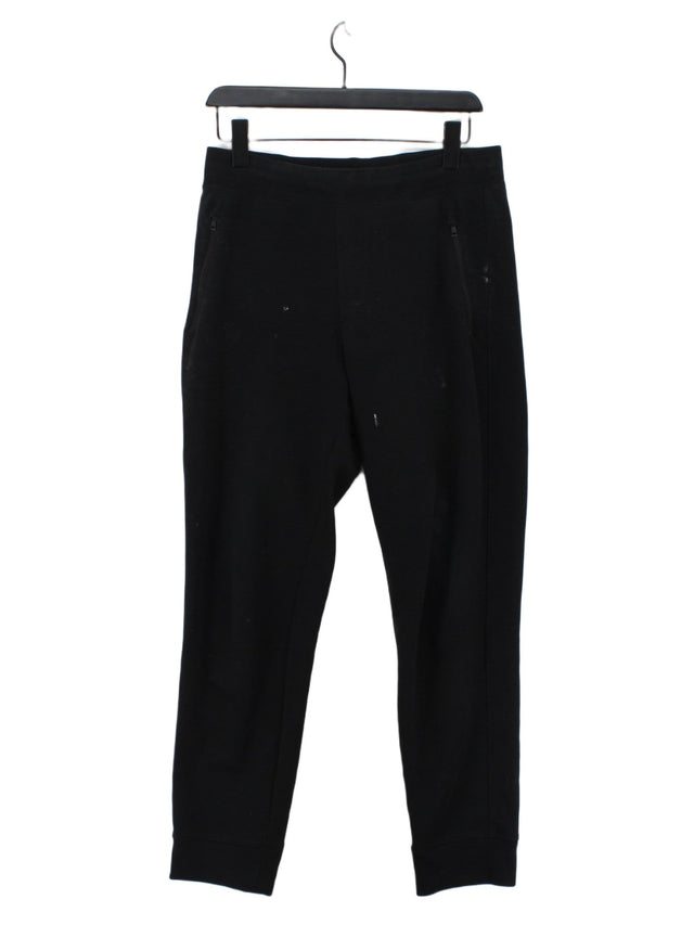 Uniqlo Men's Sports Bottoms M Black Polyester with Cotton