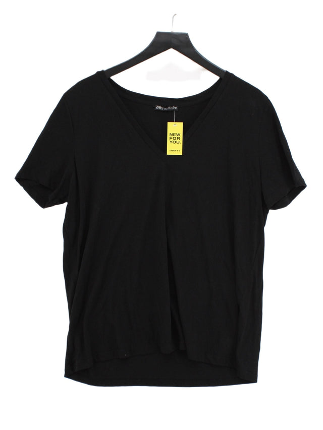 Zara Women's T-Shirt XXL Black 100% Other