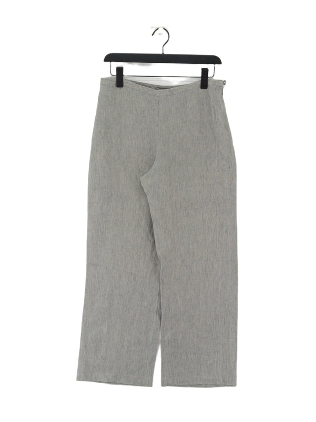 Boden Women's Suit Trousers UK 12 Grey 100% Linen