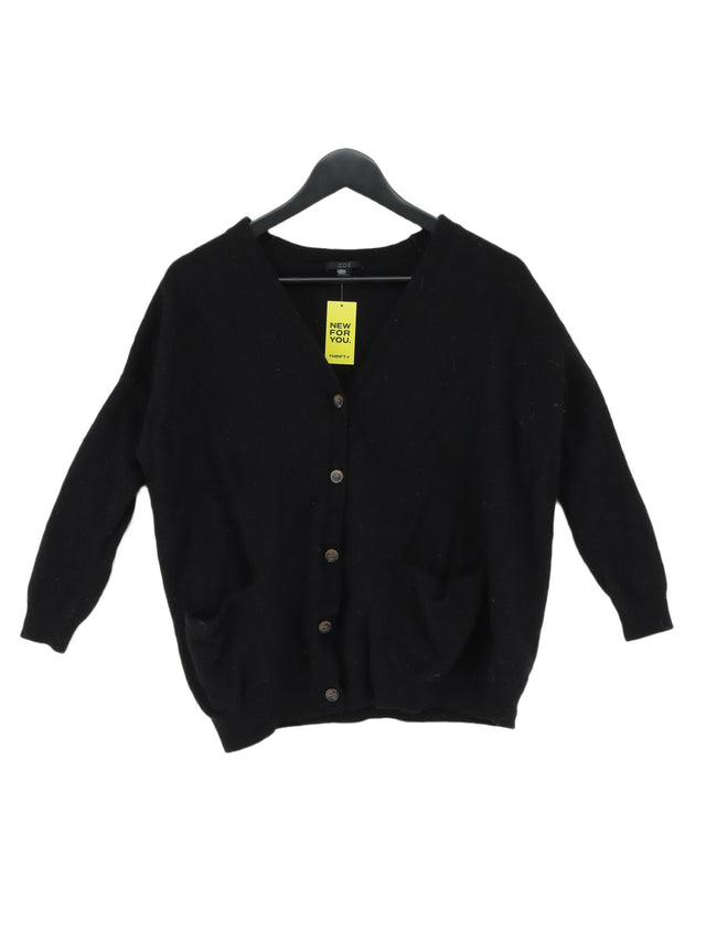 COS Women's Cardigan XS Black 100% Wool