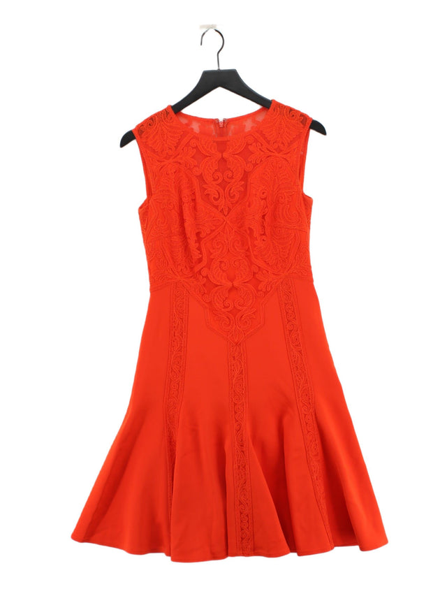 Thadashi Shoji Women's Midi Dress UK 10 Orange