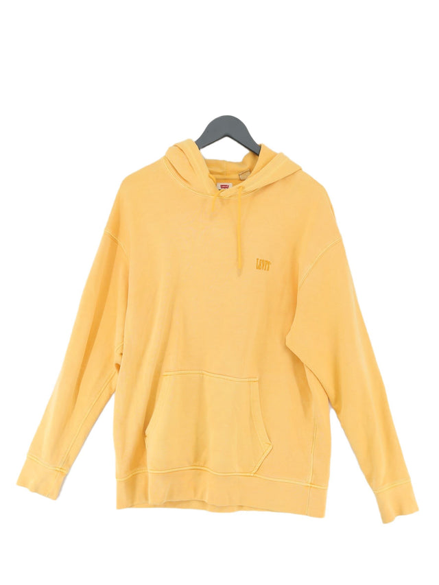 Levi’s Women's Hoodie L Yellow 100% Cotton