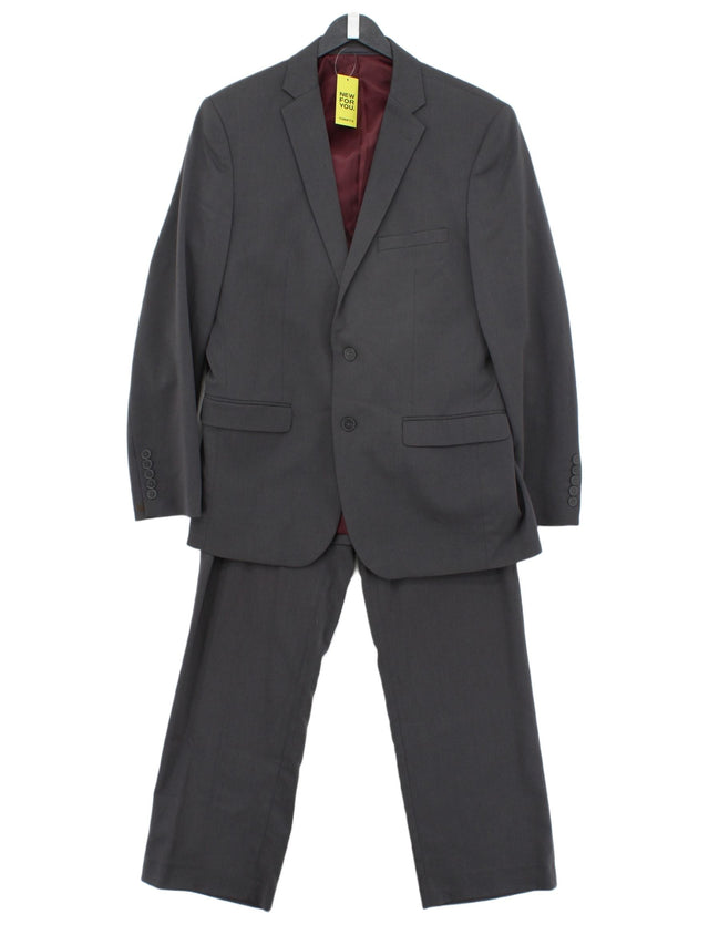 Taylor & Reece Men's Two Piece Suit Chest: 38 in Grey