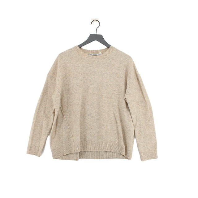 & Other Stories Women's Jumper S Tan Wool with Polyamide