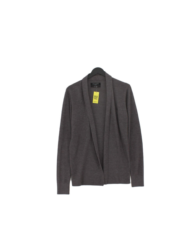 AllSaints Women's Cardigan XS Grey 100% Wool