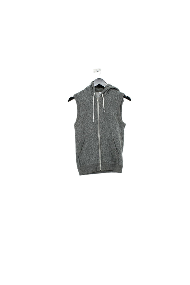 American Apparel Men's Hoodie XS Grey Polyester with Cotton