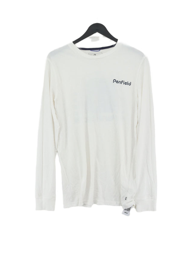 Penfield Men's T-Shirt S White 100% Cotton