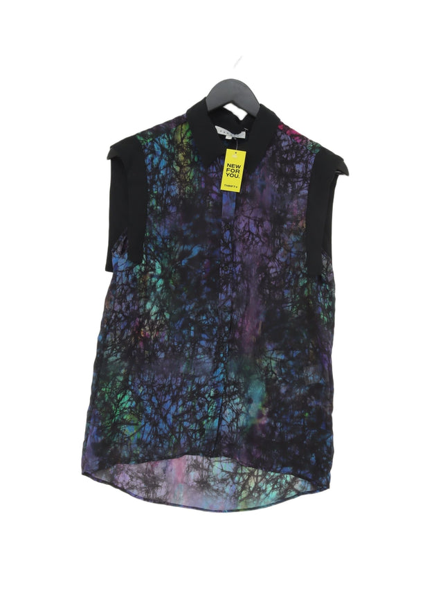 Sandro Women's Top UK 8 Multi Polyester with Silk