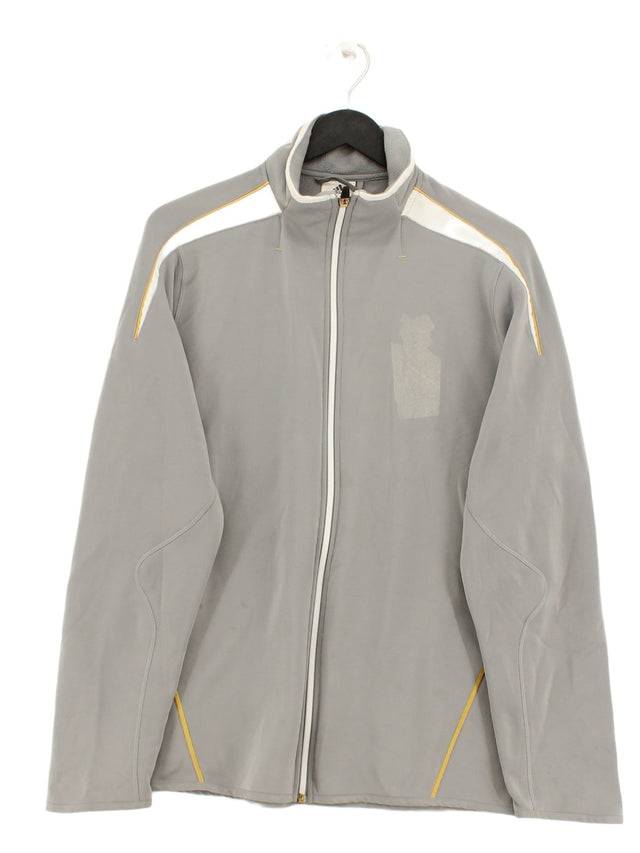 Adidas Men's Jacket L Grey 100% Polyester