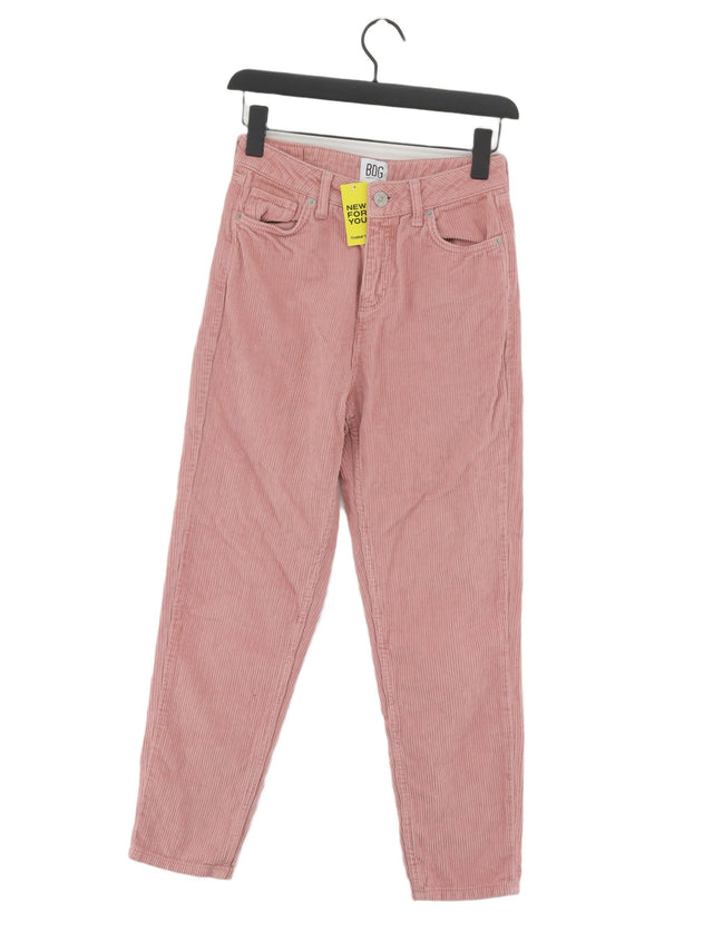 BDG Women's Suit Trousers W 26 in; L 30 in Pink 100% Cotton