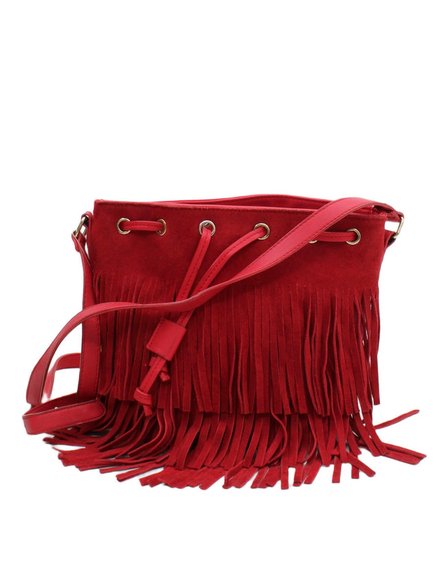 Pull&Bear Women's Bag Red Leather with Other, Polyester