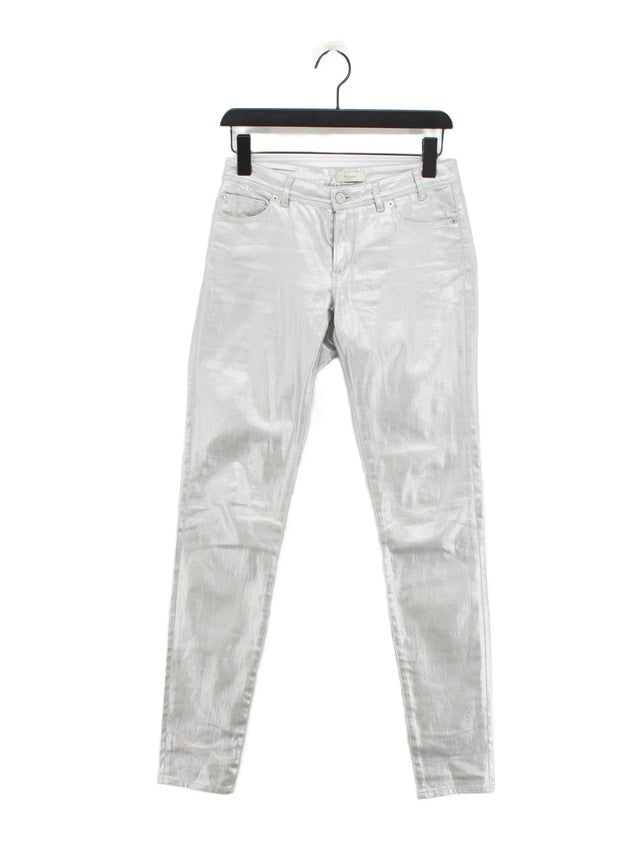 Paul Smith Women's Jeans W 27 in Silver Cotton with Other