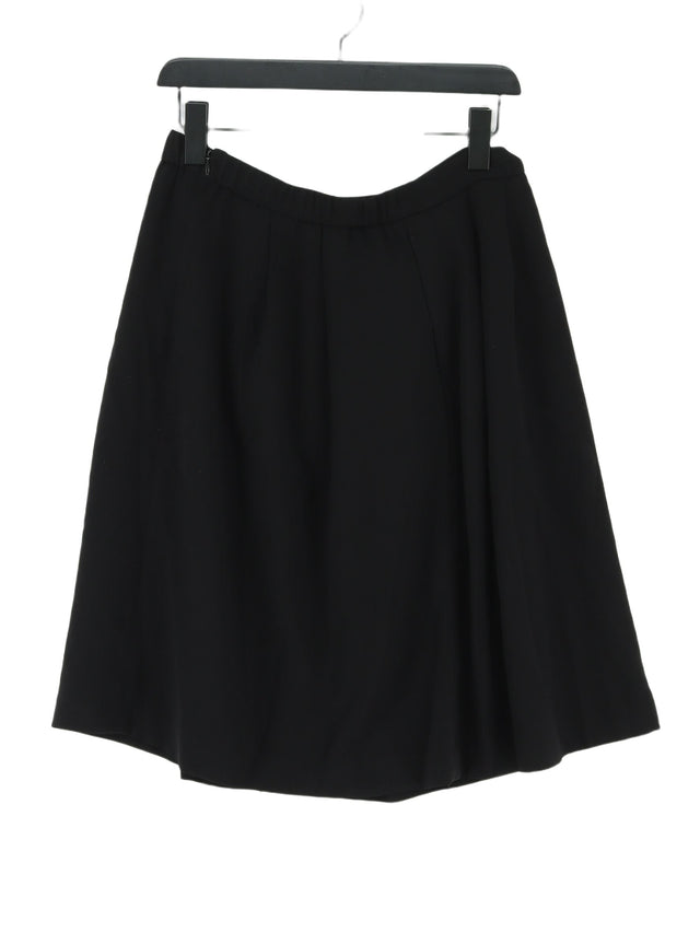 Uniqlo Women's Midi Skirt W 30 in Black 100% Polyester