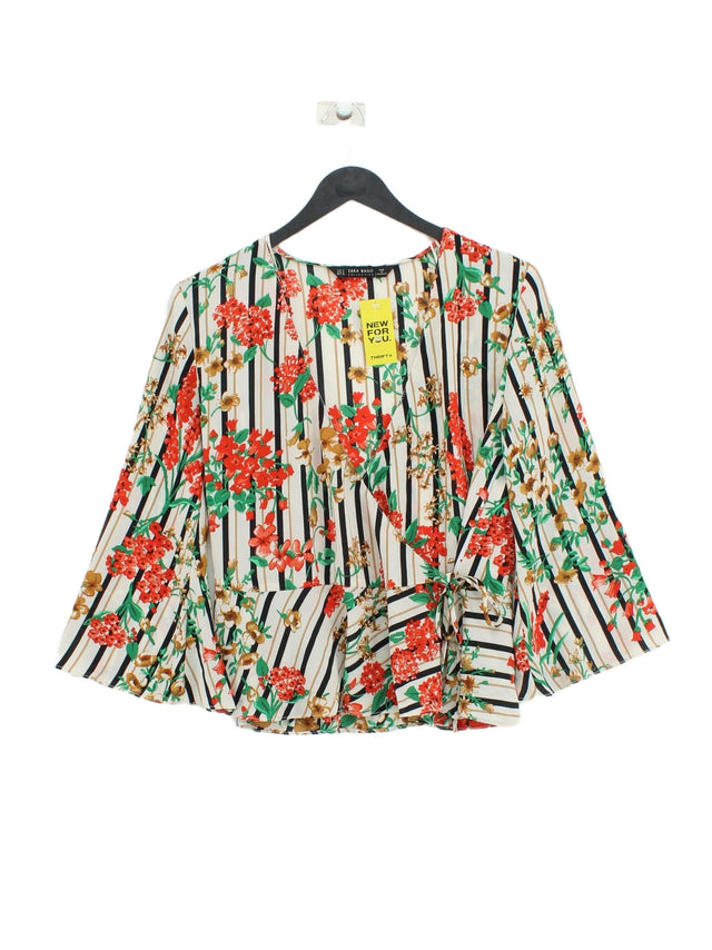Zara Women's Blouse S Multi Polyester with Elastane