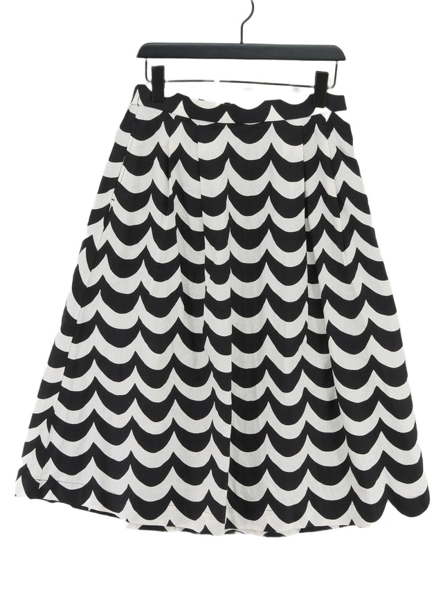 Uniqlo Women's Maxi Skirt M Black Cotton with Linen