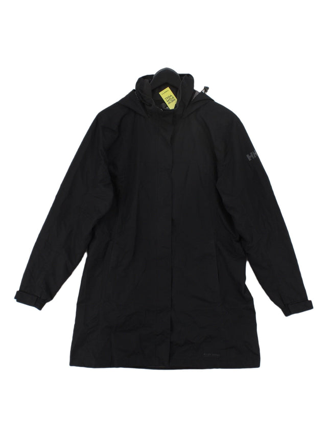 Helly Hansen Men's Coat L Black Polyester with Other, Polyamide