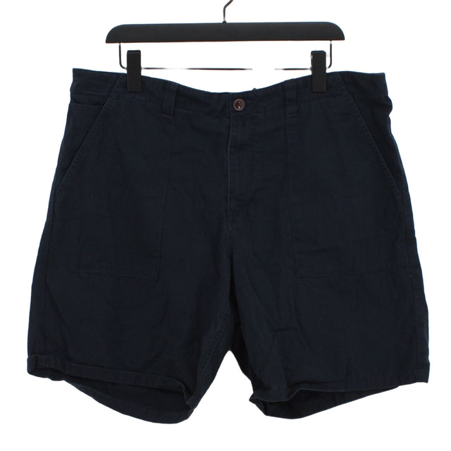 Farah Men's Shorts W 38 in Blue 100% Cotton