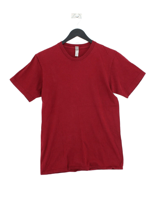 American Apparel Men's T-Shirt S Red 100% Cotton