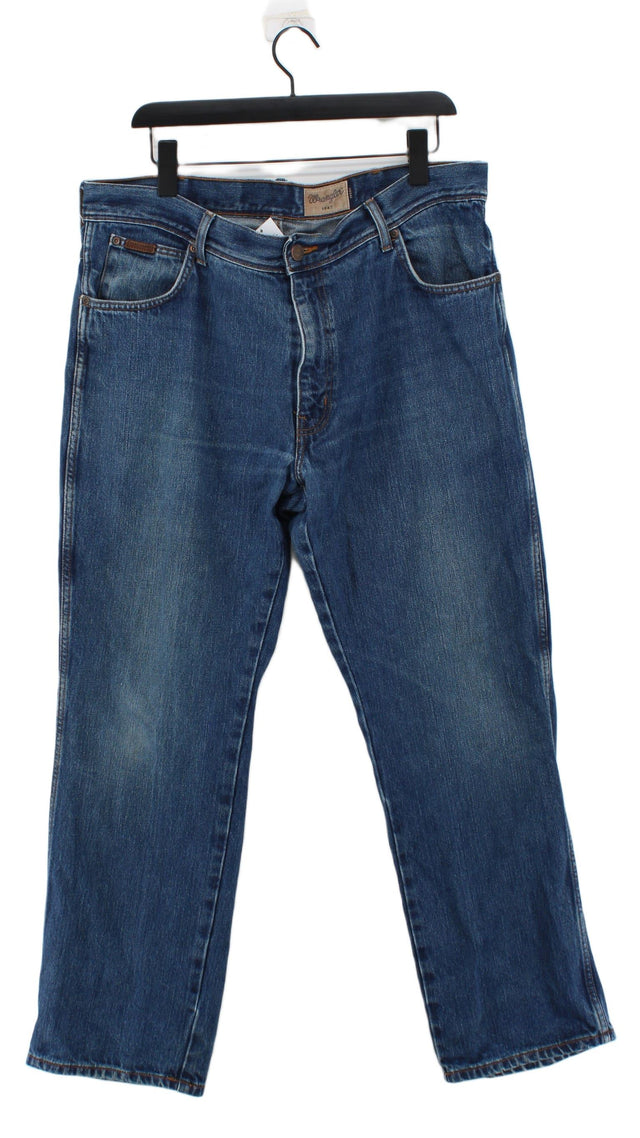 Wrangler Men's Jeans W 38 in Blue 100% Cotton