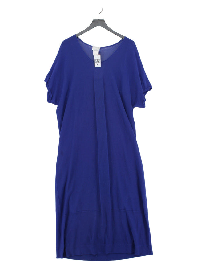Marina Rinaldi Women's Maxi Dress L Blue Viscose with Polyamide