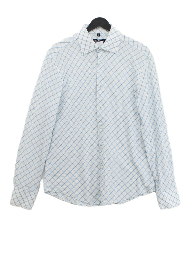 Ben Sherman Men's Shirt M Blue Cotton with Polyester