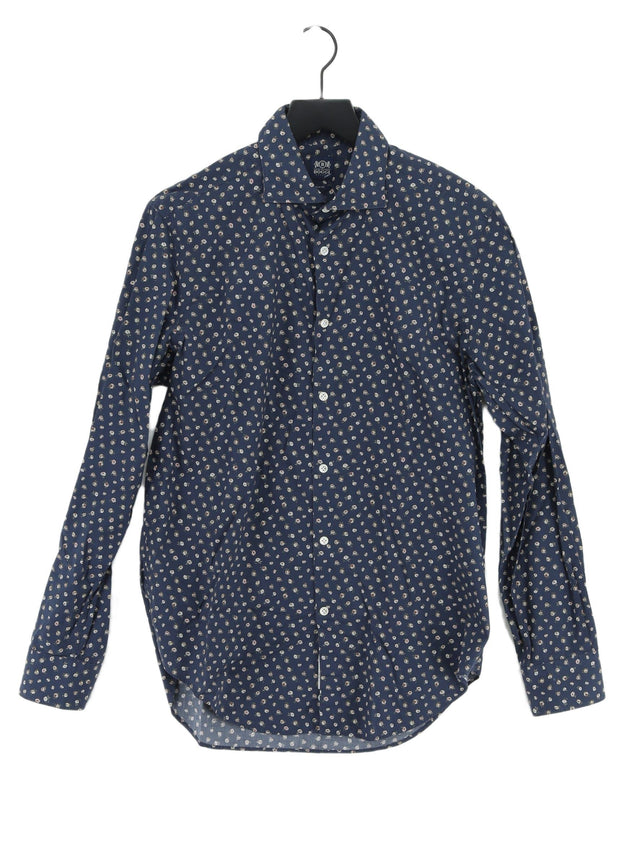 Boggi Men's Shirt Chest: 40 in Blue 100% Cotton