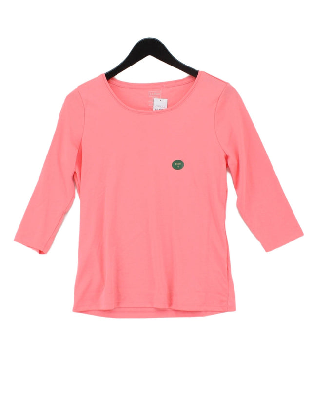 L.L. Bean Women's T-Shirt S Pink 100% Cotton