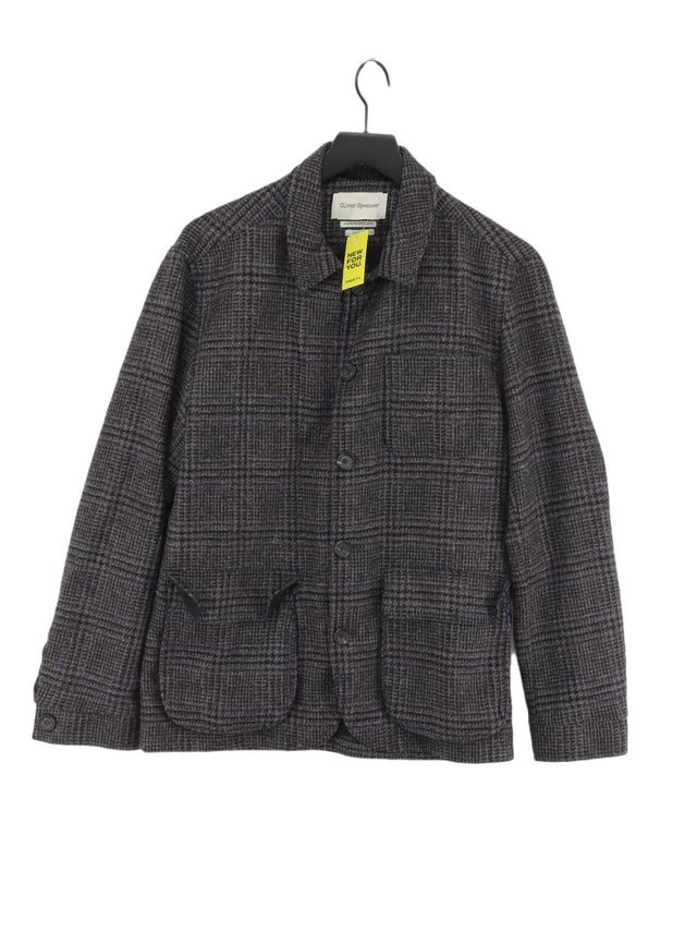 Oliver Spencer Men's Coat Chest: 40 in Multi 100% Wool