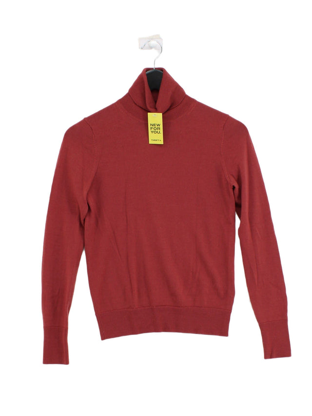 Uniqlo Women's Top XS Red 100% Wool