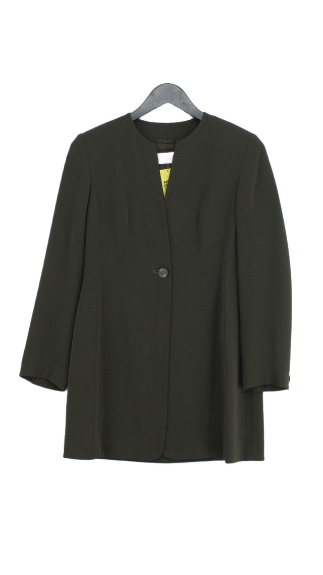 Precis Petite Women's Blazer UK 8 Green Polyester with Viscose