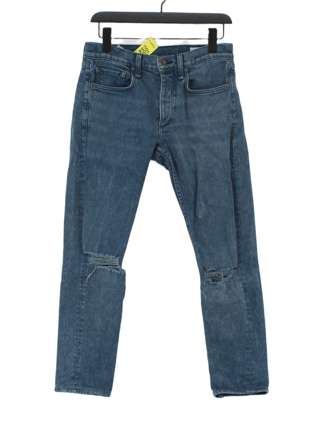Rag & Bone Men's Jeans W 30 in Blue Cotton with Elastane, Polyester