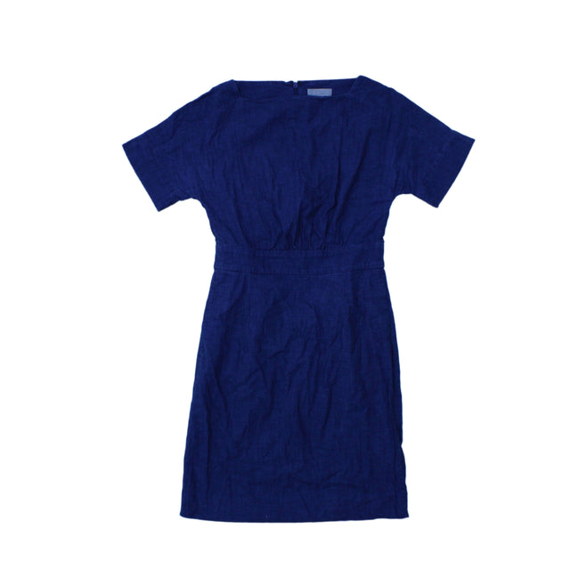 COS Women's Mini Dress UK 6 Blue 100% Cotton