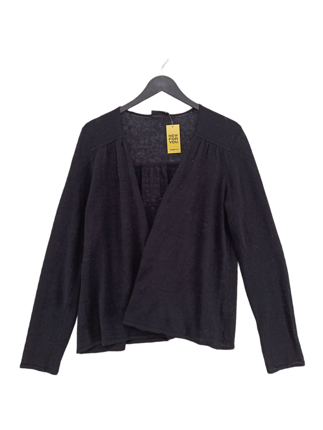 The White Company Women's Cardigan M Black 100% Linen