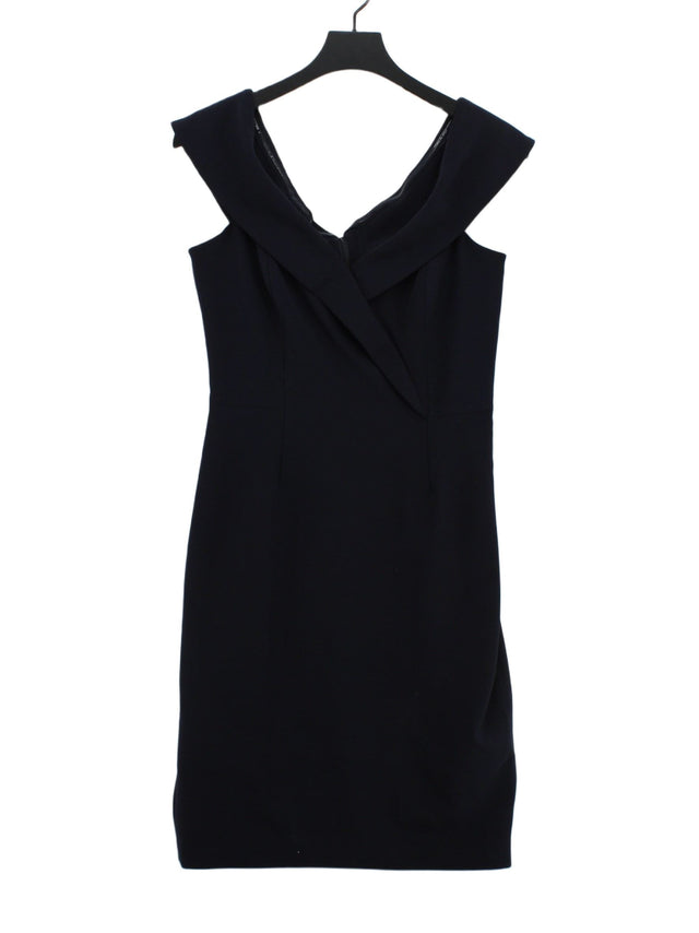 Reiss Women's Midi Dress UK 12 Blue 100% Polyester