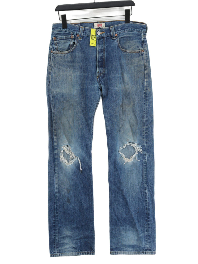 Vintage Levi’s Men's Jeans W 34 in; L 33 in Blue 100% Cotton