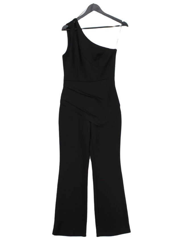 River Island Women's Jumpsuit UK 8 Black Polyester with Elastane
