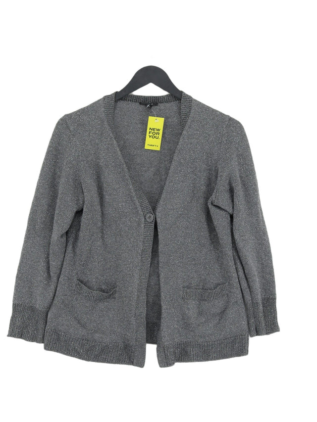 Lafayette 148 Women's Cardigan L Grey Other with Polyamide, Polyester, Wool
