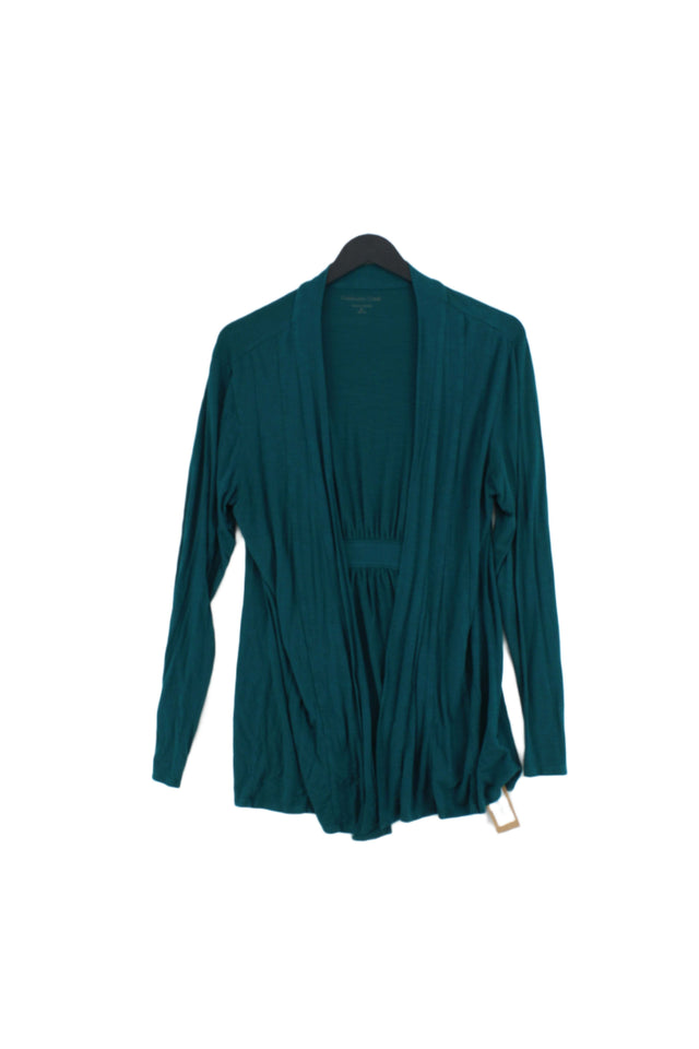 Coldwater Creek Women's Cardigan M Green Rayon with Spandex