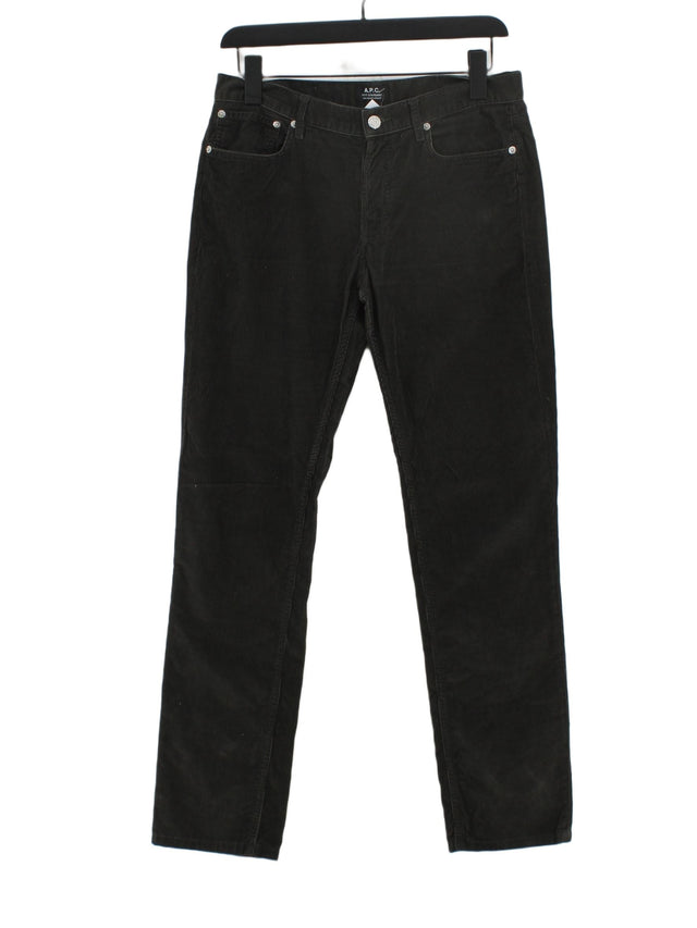 A.P.C. Women's Jeans W 28 in Grey 100% Cotton
