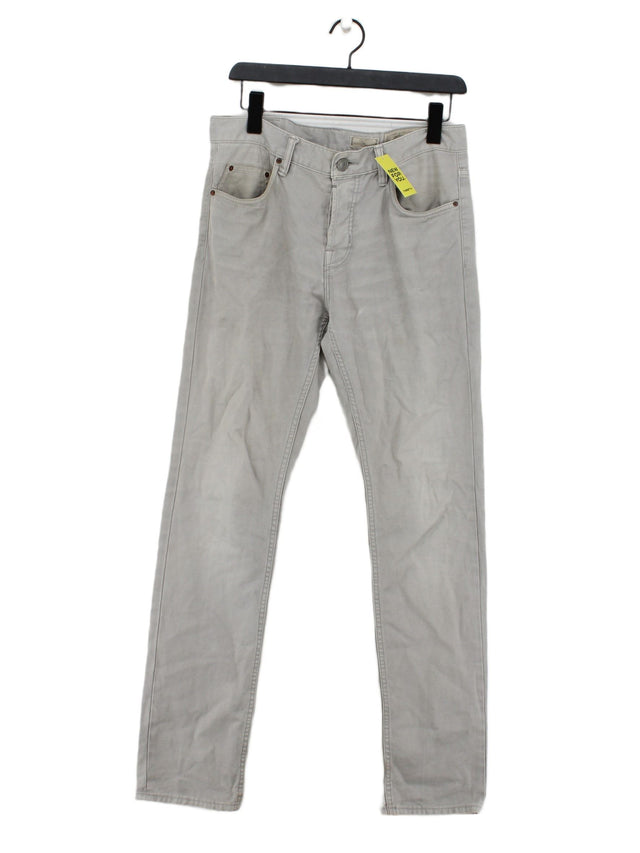 AllSaints Men's Jeans W 30 in Grey 100% Cotton