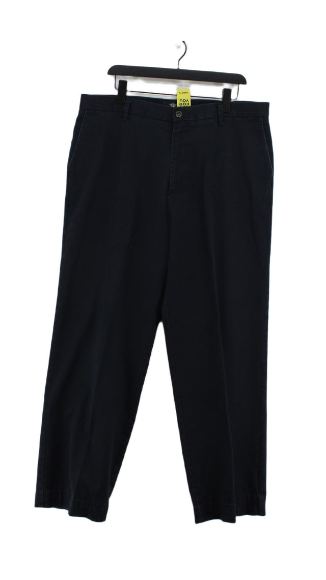 DOCKERS Men's Suit Trousers W 38 in; L 34 in Blue 100% Cotton