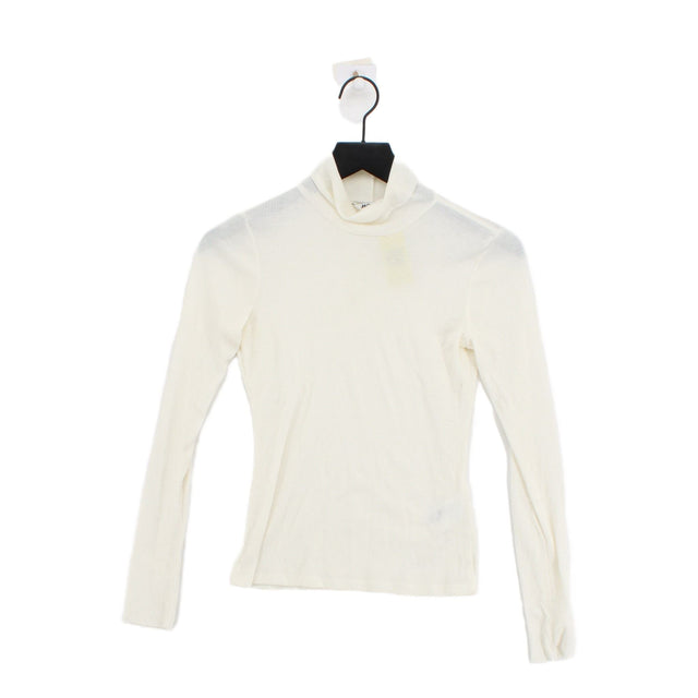 Monki Women's Top S Cream Polyester with Viscose