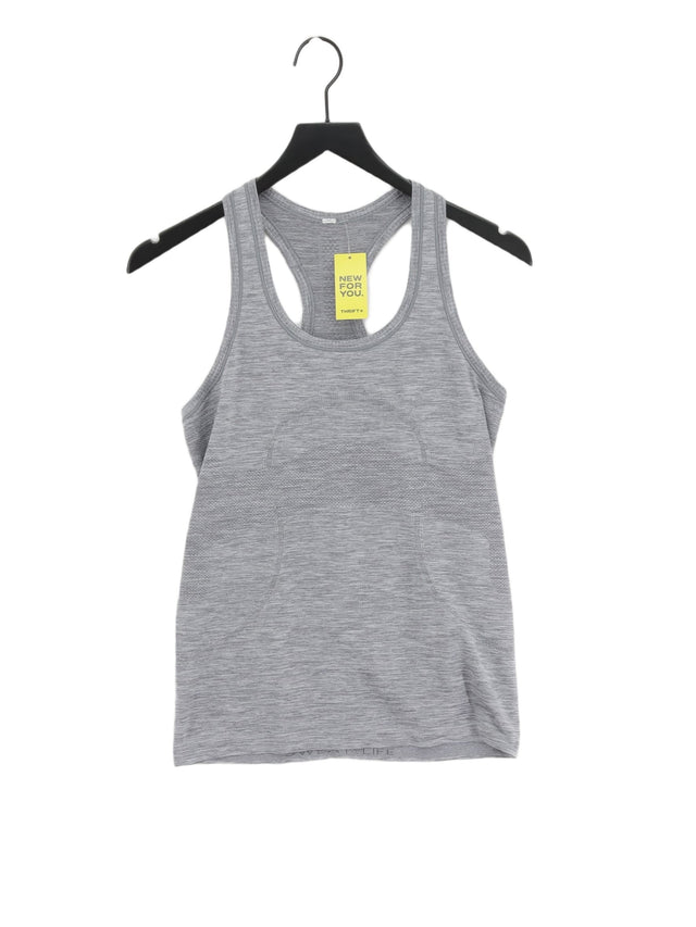 Lululemon Women's T-Shirt UK 8 Grey 100% Other