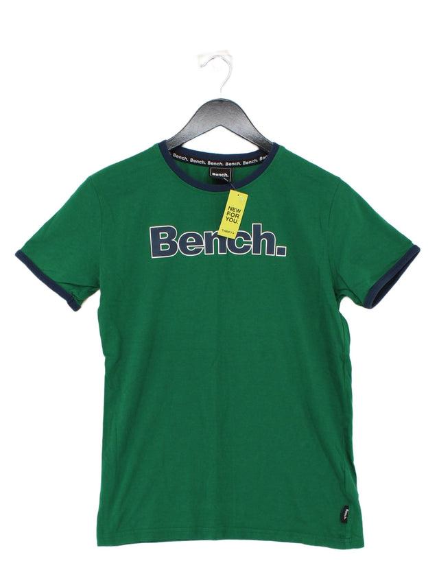 Bench Men's T-Shirt M Green 100% Cotton