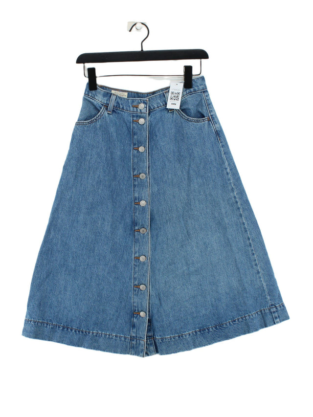 Levi’s Women's Midi Skirt W 25 in Blue 100% Cotton
