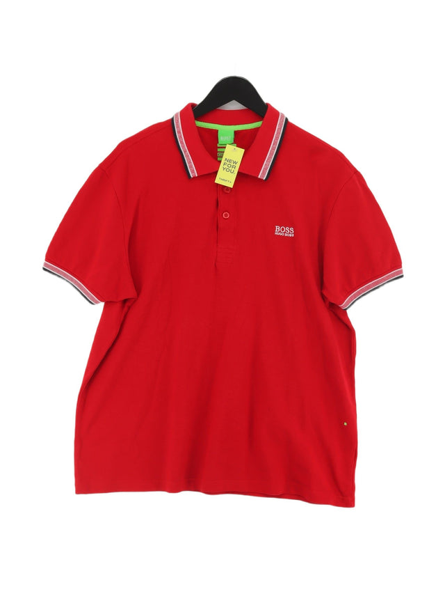 Boss Men's Polo XXL Red 100% Other