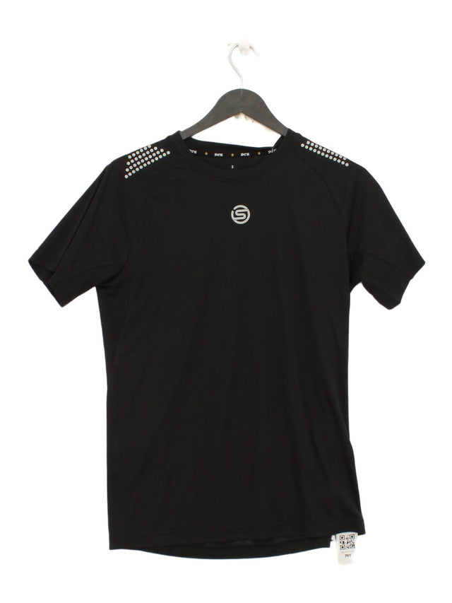 Skins Men's T-Shirt S Black 100% Polyester
